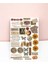 Major Selection 5 Li Brown Vintage Temalı Sticker Paketi/bullet Journal Defter Çıkartma Ajanda Laptop Etiket 3