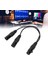 Splitter Kablosu 3 Pin Dişi - Erkek Yama Kablo Dengeli Mikrofon Splitter Kablosu - Mikrofon Uyumluluğu - Mixboard Uyarlanabilir 2