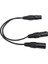 Splitter Kablosu 3 Pin Dişi - Erkek Yama Kablo Dengeli Mikrofon Splitter Kablosu - Mikrofon Uyumluluğu - Mixboard Uyarlanabilir 3