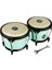 Percussion Headliner Bongo - Journey Serisi - Special Edition - 6 1/2" Macho &amp; 7 1/2" Hembra - Seafoam Green (HB50SF) 1