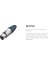 Cable Mikrofon Kablosu Club Series Mkıı Xlr 3 Kutuplu Neutrik NC3MXX / Xlr 3 Kutuplu Neutrik NC3FXX, Cırt Cırtlı Bantlı, Siyah (5m) 5