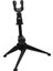 Stüdyo Kullanımı Için Döndürülebilir Mikrofon Braketli Sağlam Metal Tripod Standı Siyah 1