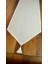 Simli Keten Runner Püsküllü, Kırık Beyaz, 45X150CM 2