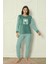 Fwn 3300 Peluş Welsoft Polar Kışlık Sevimli Tavşanlı Kadın Pijama Takımı 1