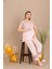Lady Lingerie Düğme Yakalı Kısa Kollu Dantel Detaylı Lohusa-Hamile Pijama Takımı 1