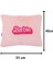Barbie Nakışlı Peluş Yastık, Pembe Kırlent Yastık 35CM x 40CM 2