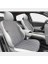 Nysa Serisi Keten Oto Koltuk Koruyucu Minder Ön Arka Set Gri 3