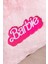 Barbie Nakışlı Peluş Yastık, Pembe Kırlent Yastık 35CM x 40CM 3