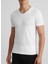 V Yaka Tişört Basic Pamuklu 2'li Paket Esnek Slim Fit Erkek 3