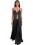 Satin V Neck Longline Camisole Parlak V Yaka Saten Kadın Bluz 3