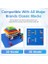 Klasik Taban Plakaları, 8'li Paket Kare 32X32 Saplama Yapı Tabanı, 10 "× 10" Büyük Yapı Levhası Taban Plakaları, Tüm Büyük Markalarla %100 Uyumlu, Yapı ve Teşhir Panosu Seti - Gri/yeşil/kum/mavi 4