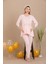 Lady Lingerie Kolları ve Paçaları Tüllü,uzun Kollu,düğme Yakalı Lohusa-Hamile Pijama Takımı 1