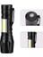 Şarjlı Mini LED El Feneri | 400 Lümen Xpe + Cob Led, Zoomlu, 3 Mod, Alüminyum Gövde, Micro USB ile Şarj | Kamp, Acil Durum, Bisiklet ve Araç Için Taşınabilir Fener 3