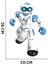 Fonksiyonlu Şarjlı Uzaktan Kumandalı Akıllı Robot Sesli Işıklı Programlama Dans Moonwalk Robot (Mavi) 5