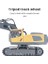 Rc Ekskavatör 1/20 Hz 11CH Rc Inşaat Kamyonu Mühendislik Araçları Hafif Müzikli Çocuklar Için Eğitici Lar 5