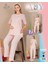 Lady Lingerie Düğmeli Gömlek Yaka Uzun Kollu Şık Hamile&lohusa 2'li Set Pijama 1