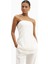 Strapless Linen A-Line Bodice Kadın Üst 3