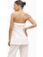 Strapless Linen A-Line Bodice Kadın Üst 6