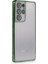 Samsung Galaxy S21 Ultra Kılıf Kamera Lens Korumalı Razer Lens Silikon Kapak - Yeşil 1