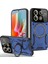 Poco X6 Kılıf Manyetik Standlı Joy Lens Premium Tank Silikon Kapak - Lacivert 1