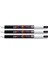 Pc-1mr Uni Beyaz Boya Marker Kalemler Ultra Ince 0,7 mm Kalibre Uç Ucu Her Yüzeye Yazılır Kumaş Cam Taş Metal Ahşap Plastik (3'lü Paket) 1