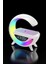 Zeroshop Bluetooth Hoparlör Dijital Göstergeli Wireless Şarj Rgb Işıklı 5