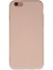 iPhone 6 Kılıf Içi Kadife Kaplı Nano Silikon Kapak - Pudra 1