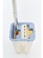 Çift Hazneli Flat Mop Seti – Mikrofiber Bezli, Sıkmalı, Paslanmaz Çelik Saplı Temizlik Kovası 5