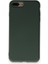 iPhone 8 Plus Kılıf Içi Kadife Kaplı Nano Silikon Kapak - Koyu Yeşil 1