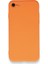 iPhone Se 2020 Kılıf Içi Kadife Kaplı Nano Silikon Kapak - Turuncu 1