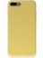 iPhone 8 Plus Kılıf Içi Kadife Kaplı Nano Silikon Kapak - Sarı 1