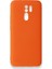 Redmi 9 Kılıf Içi Kadife Kaplı Nano Silikon Kapak - Turuncu 1