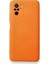 Redmi Note 10 Kılıf Içi Kadife Kaplı Nano Silikon Kapak - Turuncu 1