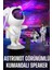 Zeroshop Çocuklara Özel Projeksiyon Astronot Lamba Speaker Sevimli 1
