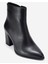 Kadın Yüksek Topuklu Bilek Bot Gerçek Deri Rc 311 Siyah 3