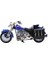 1:12 Ölçekli Model Motosiklet - Classic - HX796 - Mavi 1