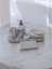 Marble Serisi Antrasit 6'lı Beton Banyo Seti,sabunluk,diş Fırçalık,tepsi,mumluk,aksesuar,dekorasyon 2