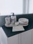 Marble Serisi Antrasit 6'lı Beton Banyo Seti,sabunluk,diş Fırçalık,tepsi,mumluk,aksesuar,dekorasyon 4