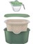 Süzgeçli Set 5 Parça Set Yeşil 2