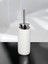 Marble Serisi Kırık Beyaz Beton Tuvalet Fırçalığı,wc Metal Tuvalet Fırçası, Dekorasyon,aksesuar 3