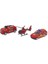 3'lü İş Makinaları Road Seti - Die Cast - DS044 - İtfaiye 1