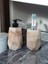 Marble Bej Sıvı Sabunluk ve Diş Fırçalık 1
