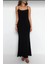 Kadın Ayarlanabilir Askılı Uzun Balık Etekli Elbise 4