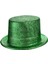 Zeroshop Yeşil Renk Parıltılı Simli Fötr Silindir Parti Şapkası 1