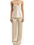 Formal Satin Straight Leg Trousers Saten Düz Paça Kadın Pantolon 6