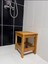 Banyo Taburesi kayın ağacından 39cm yüksekliği klasik açık meşe 1