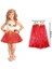 Zeroshop Hawaii Hula Eteği Kırmızı Renk 40 cm 1