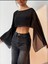 Kadın Yarasa Model Salaş Tül Bluz 5