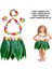 Zeroshop Çocuk Hawaii Kostüm Seti - Yaprak Etek &amp; Hawaii Set - 5 Parça 1