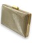 Altın Dore Renk Lazer Desenli Abiye Çanta Gece Çantası Düğün Nişan Kına Çantası Portföy Clutch 2